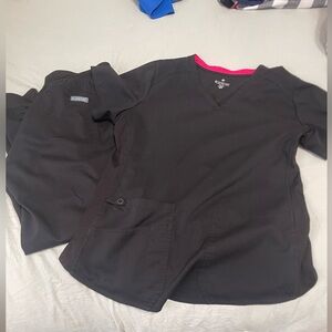 Med Couture Black Scrub set